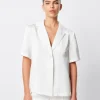 Adrift One Button Shirt White