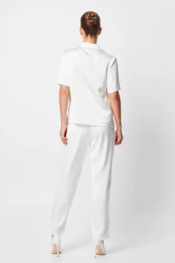 Adrift One Button Shirt White
