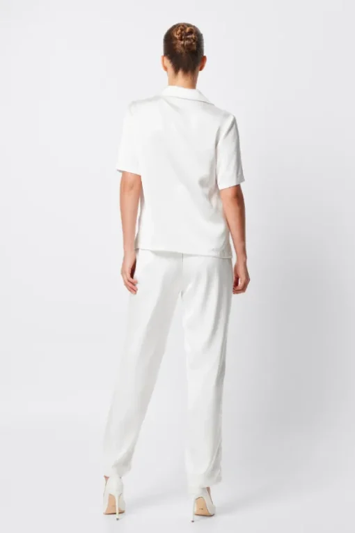 Adrift One Button Shirt White