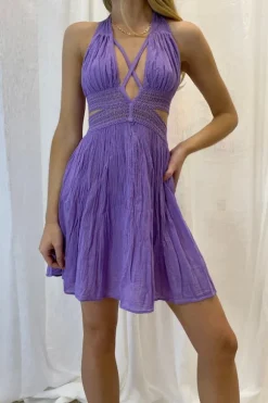 Artemis Mini Dress Lavender