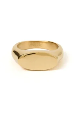 Aster Gold Signet Ring