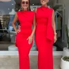 Audrey Gown Cherry Red