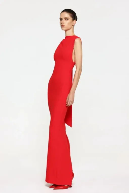 Audrey Gown Cherry Red