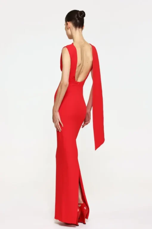 Audrey Gown Cherry Red