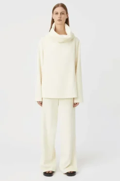 Baie Lounge Top Winter White