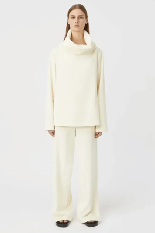 Baie Lounge Top Winter White