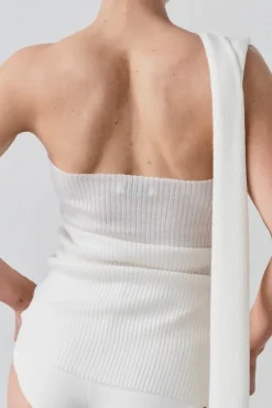 Barclay Knit Top White