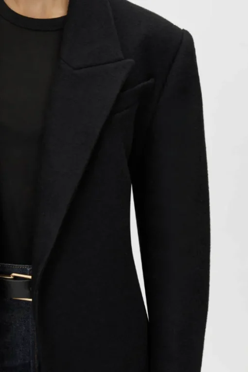 Base Blazer Coat Black