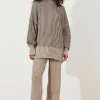 Black Stripe Chunky Knit Pant