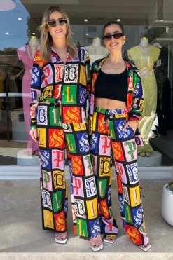 BLSP Long Sleeve Resort Shirt Multi