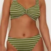 Bonnie Bikini Metallic Moss/White