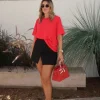 Boyfriend Tee Red