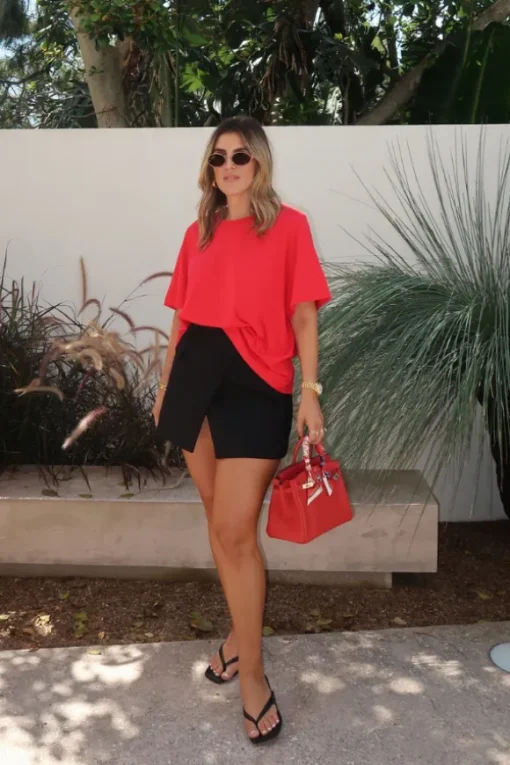Boyfriend Tee Red