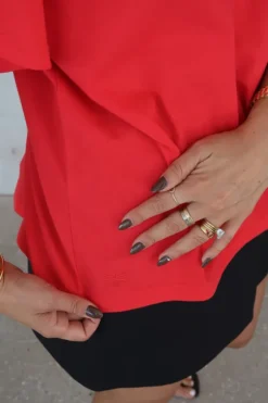 Boyfriend Tee Red