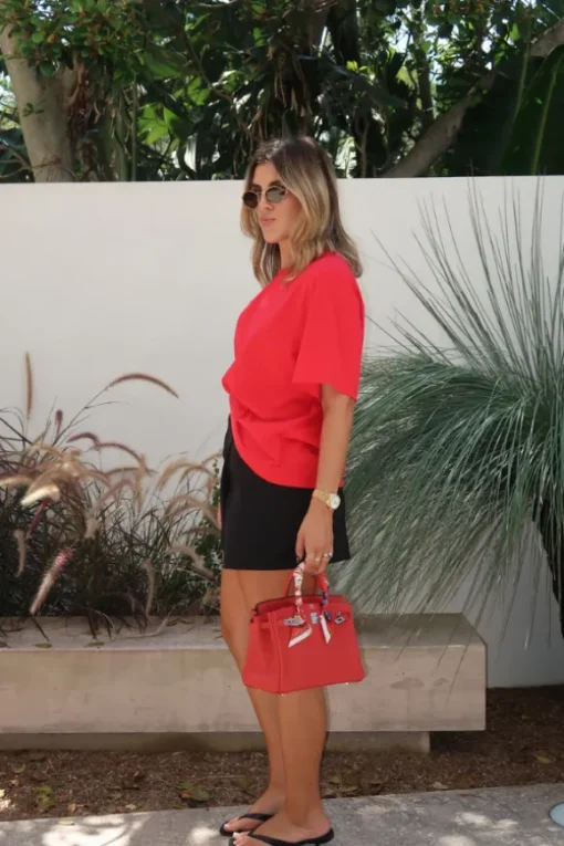 Boyfriend Tee Red
