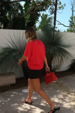 Boyfriend Tee Red