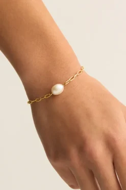 Breathe Pearl Bracelet 18k Gold Vermeil