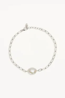 Breathe Pearl Bracelet Sterling Silver