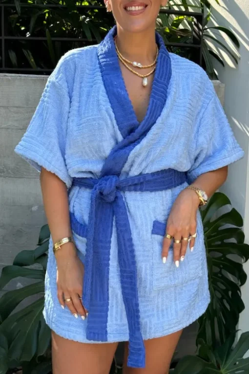 Cali Robe Cornflower Blue/Blue