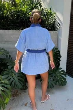 Cali Robe Cornflower Blue/Blue