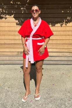 Cali Robe Red/Pink
