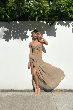 Calypso Skirt Mocha/Gold
