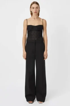 Camille Lace Bodysuit Black