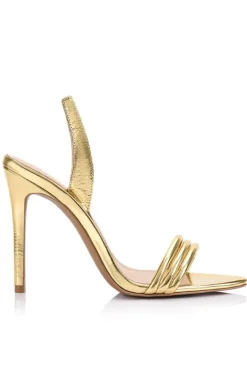 Camille Sandal Gold Metallic Leather