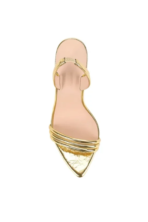 Camille Sandal Gold Metallic Leather