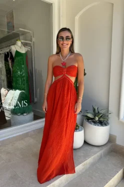 Chloe Dress Grapefruit