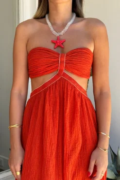 Chloe Dress Grapefruit