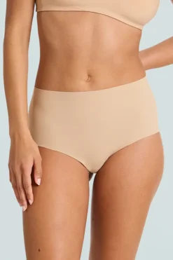 Classic High Rise Bikini Beige