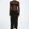 Colton Midi Dress Black