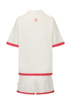 Del Mar Shirt Set Lobster Red