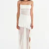 Delilah Maxi Dress Off White