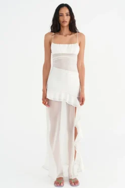 Delilah Maxi Dress Off White