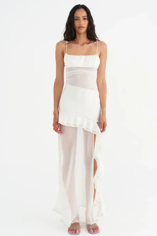 Delilah Maxi Dress Off White