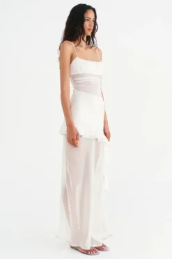 Delilah Maxi Dress Off White