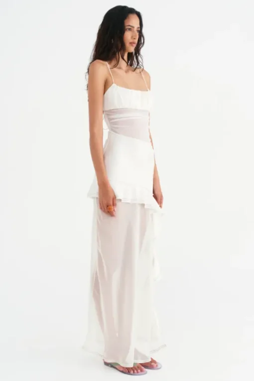 Delilah Maxi Dress Off White