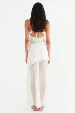Delilah Maxi Dress Off White