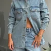 Denim Huston Overshirt Indigo Dust