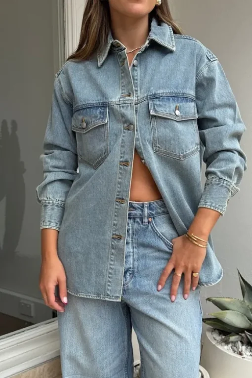 Denim Huston Overshirt Indigo Dust