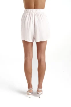 Elastic Waist Shorts Cream/Viceroy Strip