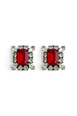 Eve Stud Crystal Ruby