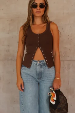 Frankie Scoop Tank Cocoa