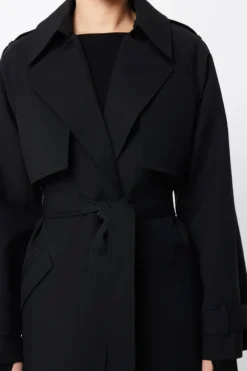 Franklin Trench Coat Black