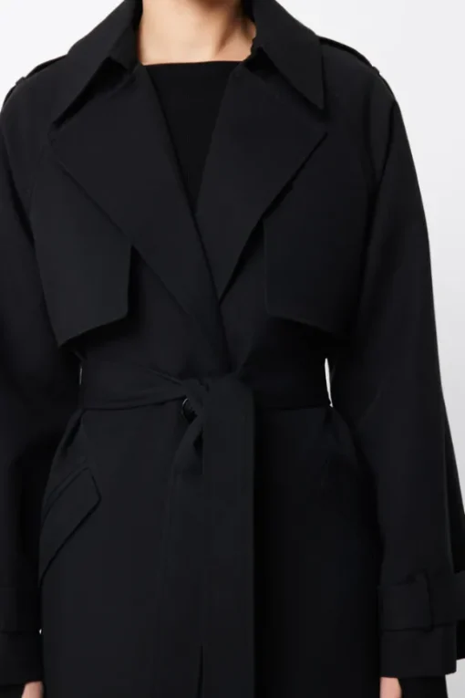 Franklin Trench Coat Black