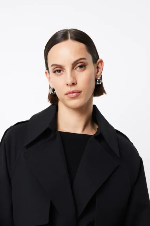 Franklin Trench Coat Black