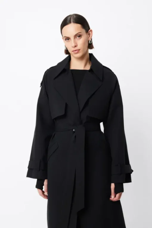 Franklin Trench Coat Black