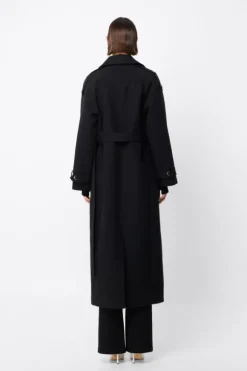Franklin Trench Coat Black